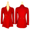 Vintage 1996 Chanel Cashmere Jacket in Red, size FR36