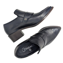  Chanel pointed toe loafers in black, size 36C