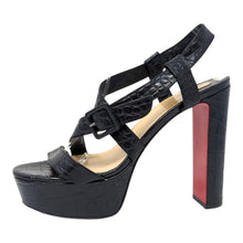  Christian Louboutin Selima 130 platform heels in black, size 40