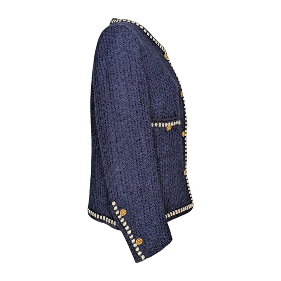 Vintage Chanel Jacket in Navy, size FR 44