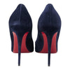 Christian Louboutin Kate 100 pump in navy suede, size 40