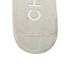 Chanel Camellia Tweed Slides in White, size 38