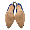 Manolo Blahnik Hangisi 70 Pump in Blue, size 36