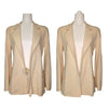 Chanel 1999 wool blazer jacket in cream, size FR38