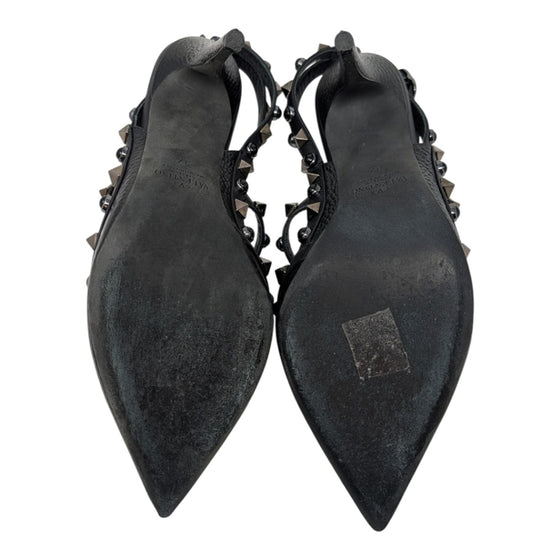 Valentino Rolling Rockstud 100mm Pump in Black, size 37