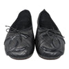 Vintage Chanel Cambon ballet flats in quilted black, size 40