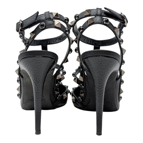 Valentino Rolling Rockstud 100mm Pump in Black, size 37