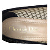 Christian Dior Miss J'Adior ribbon mesh ballet flat in black, size 38.5