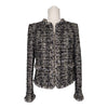 Vintage Chanel 2003 Fantasy Tweed Jacket in black, size FR40
