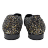 Chanel Glitter Loafer in Black and Gold, size 39