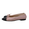 Vintage Chanel Ballet Flats in Pink and Black, size 37.5