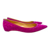 Christian Louboutin Anjalina spike flats in purple, size 40.5