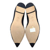 Chanel pointed toe lace and grosgrain flats in black, size 39