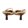 Chanel Vintage Slingback Kitten Heel in Beige, size 36.5