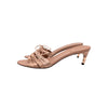 Gucci S/S 2004 Satin Corset Bamboo Mule in Pink, size 7.5