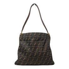 Vintage Fendi Zucca Shoulder Bag in Brown