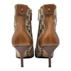 Vintage Gucci GG Monogram Ankle Boots in Brown, Size 9
