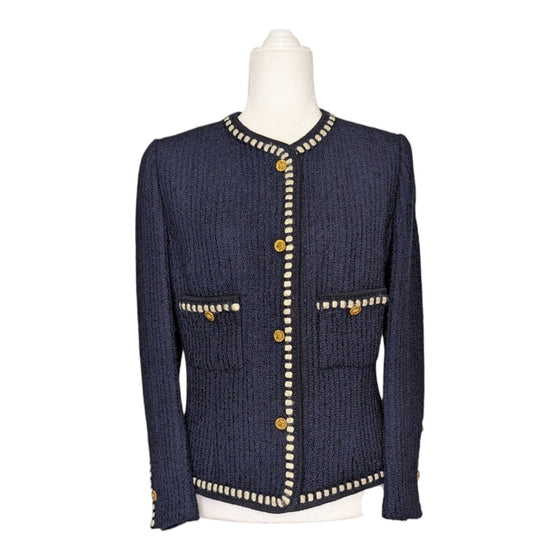 Vintage Chanel Jacket in Navy, size FR 44