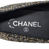 Chanel Glitter Loafer in Black and Gold, size 39
