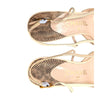 Chanel Vintage Slingback Kitten Heel in Beige, size 36.5