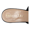 Christian Dior Dway Heeled Slides in Black, size 37.5