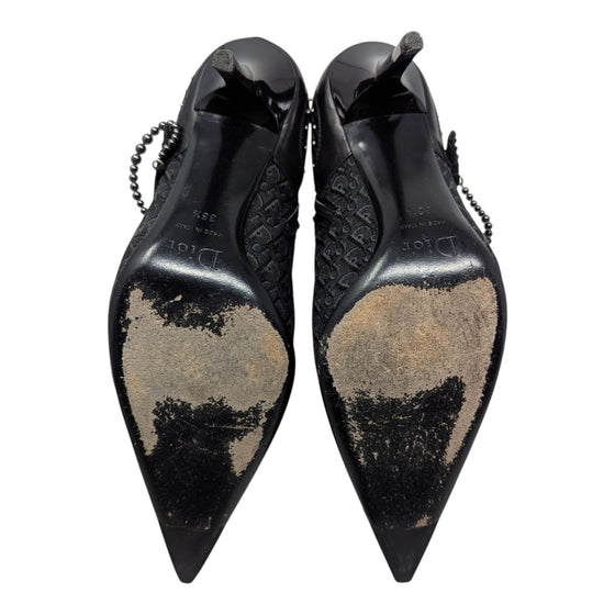 Vintage Dior D-Buckle ankle boot in black, size 38.5