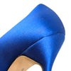 Manolo Blahnik Hangisi 105 crystal pump in blue satin, size 36.5