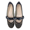 Christian Dior Miss J'Adior ribbon mesh ballet flat in black, size 38.5