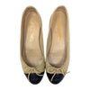 Chanel ballet flats in beige and black, size 36