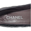 Chanel quilted ballet flats in black, size 37