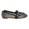 Christian Dior Miss J'Adior ribbon mesh ballet flat in black, size 38.5