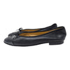 Chanel ballet flats in black, size 37.5