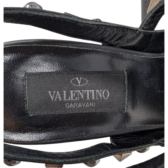 Valentino Rolling Rockstud 100mm Pump in Black, size 37
