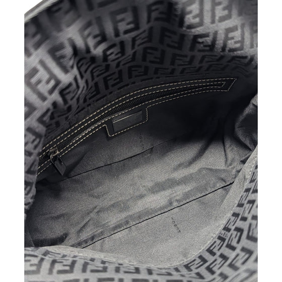 Vintage Fendi Double Flap Baguette in Black