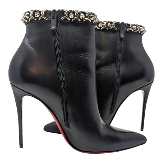 Christian Louboutin Booty Chain 100 boot in black, size 40