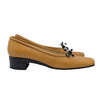 Vintage Chanel  Square Toe Ballet Pump in Beige, size 9
