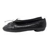 Vintage Chanel Cambon ballet flats in quilted black, size 40