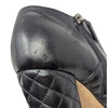 Chanel Quilted Ankle Boots in Black, Size 39