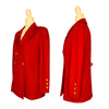 Vintage 1996 Chanel Cashmere Jacket in Red, size FR36