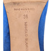Manolo Blahnik Hangisi 70 Pump in Blue, size 36