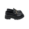 Gucci Horsebit Chunky Loafer in Black, size 38