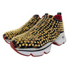 Christian Louboutin Spike Sock sneaker in leopard, size 37.5