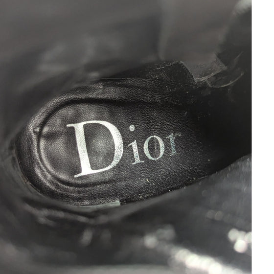 Vintage Dior D-Buckle ankle boot in black, size 38.5