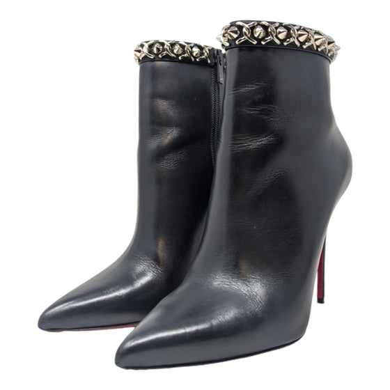 Christian Louboutin Booty Chain 100 boot in black, size 40