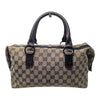 Gucci GG monogram boston bag in tan and brown