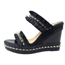  Christian Louboutin Voltinoudou 110 wedge heel in black, size 42