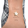 Dior Gang Tartan Ankle Boot in Black and White, size 39.5