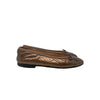Chanel Ballet Flat in Bronze, size 38