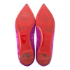 Christian Louboutin Anjalina spike flats in purple, size 40.5