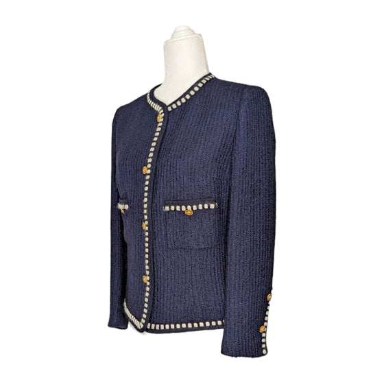 Vintage Chanel Jacket in Navy, size FR 44